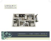 2 Bed, 2 Bath Classic