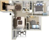 2 Bedroom 1 Bathroom