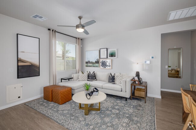 3BR, 2BA - 1,282SF - Living Room - Village at San Tan