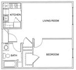 1BR/1BA