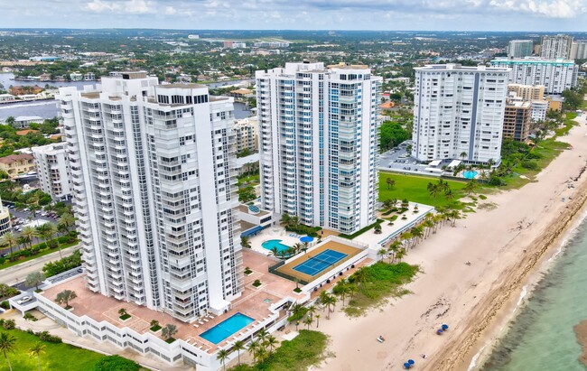 Aerial - 1370 S Ocean Blvd Condo Unit #2607