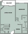 1BR/1BA