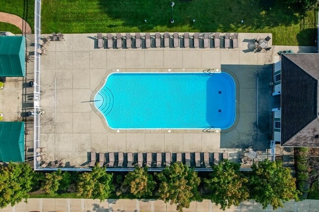 Pool with Sundeck Aerial View - Berkley Manor