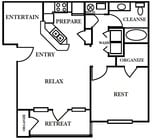 1BR/1BA