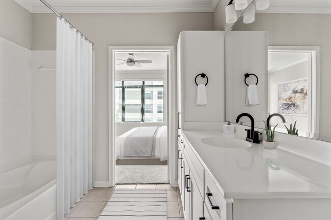 Bright, clean bathrooms made for daily ease.