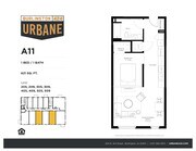 1 Bedroom Model A11 Floor Plan
