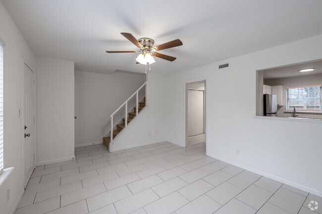 2BR, 1.5BA (Renovated) - 1,000SF - Living Room - Greenleaf Townhomes