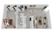 One Bedroom Floorplan