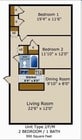 2BR/1BA