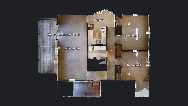 2 bed apt layout