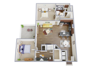 2 Bedroom, 2 Bathroom