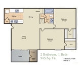 2 Bed/1 Bath