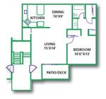 1BR/1BA