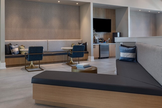 Clubhouse Lounge Area with Coffee Station