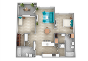The Willow_2Bed_2Bath_1154 Sq Ft