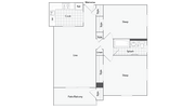 Buffalo 2-Bedroom Floorplan