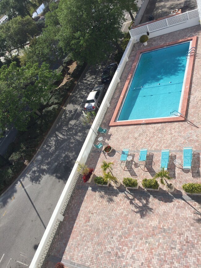 pool from apt - 33 S Gulfstream Ave Unit 704A