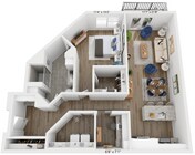 A12D floor plan Rivette Tower