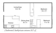 2BR/1BA/Private entrance
