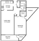 1BR/1BA