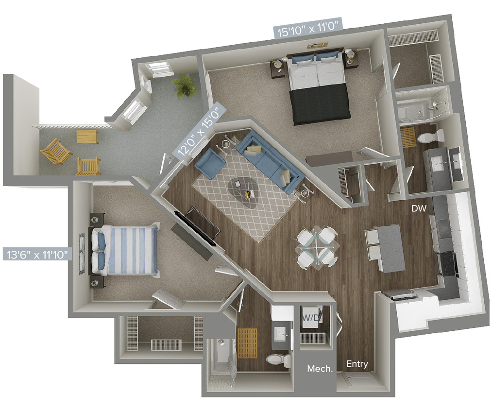 Floor Plan - B7-1034