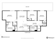 3BR, 2BA - 1,350SF