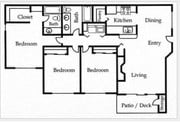 3BR/2BA