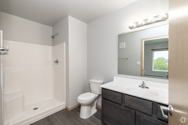 3BR, 2BA - 1,560SF - Primary Bathroom - J Street Flats