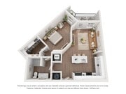 781 SF 1 BR/1BA Apartment