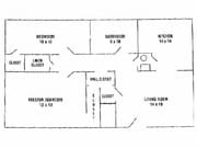 2BR/1BA