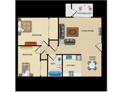 2 Bedroom / 1 Bath