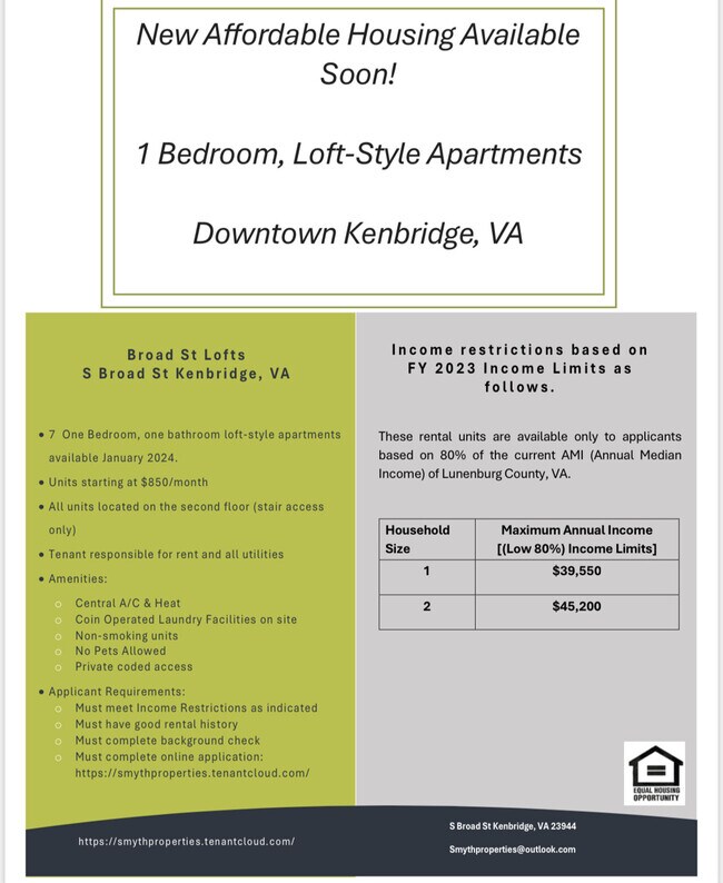 Broad St Lofts & Fitness Studio, LLC - Broad St Lofts & Fitness Studio, LLC Unit 114 Apt 2A