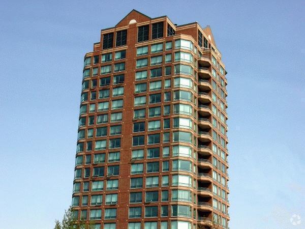 North facade from Adair Street - Harbortown Spinnaker Tower Apartments