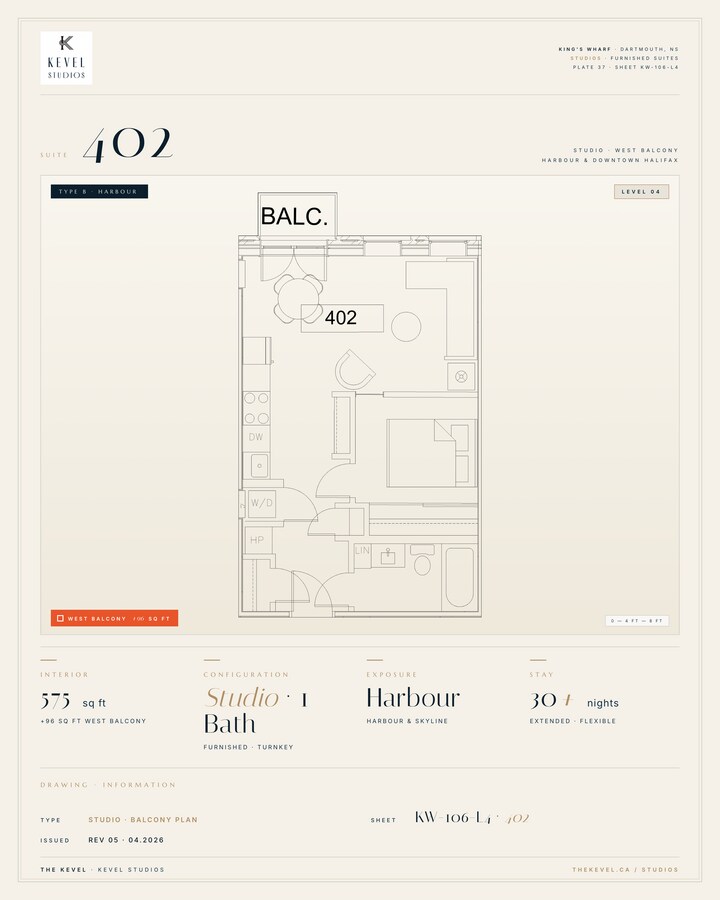 1 Bedroom Suite · 575 sq ft - 1 Bedroom Suite · 575 sq ft Unit 402