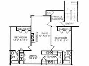 2BR/2BA