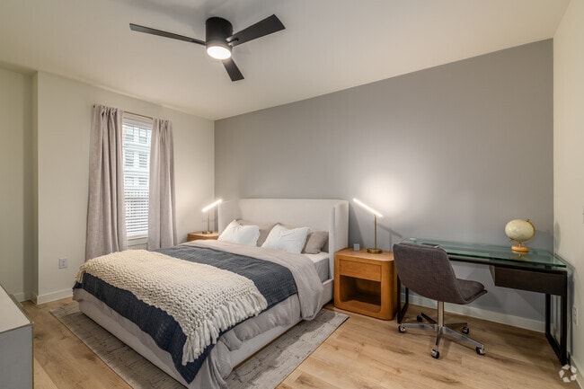 2BR, 2BA - 1231SF - Primary Bedroom - Azola Avery Centre