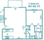 1BR/1BA