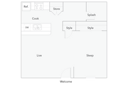Fairfax | 1-Bedroom Floorplan