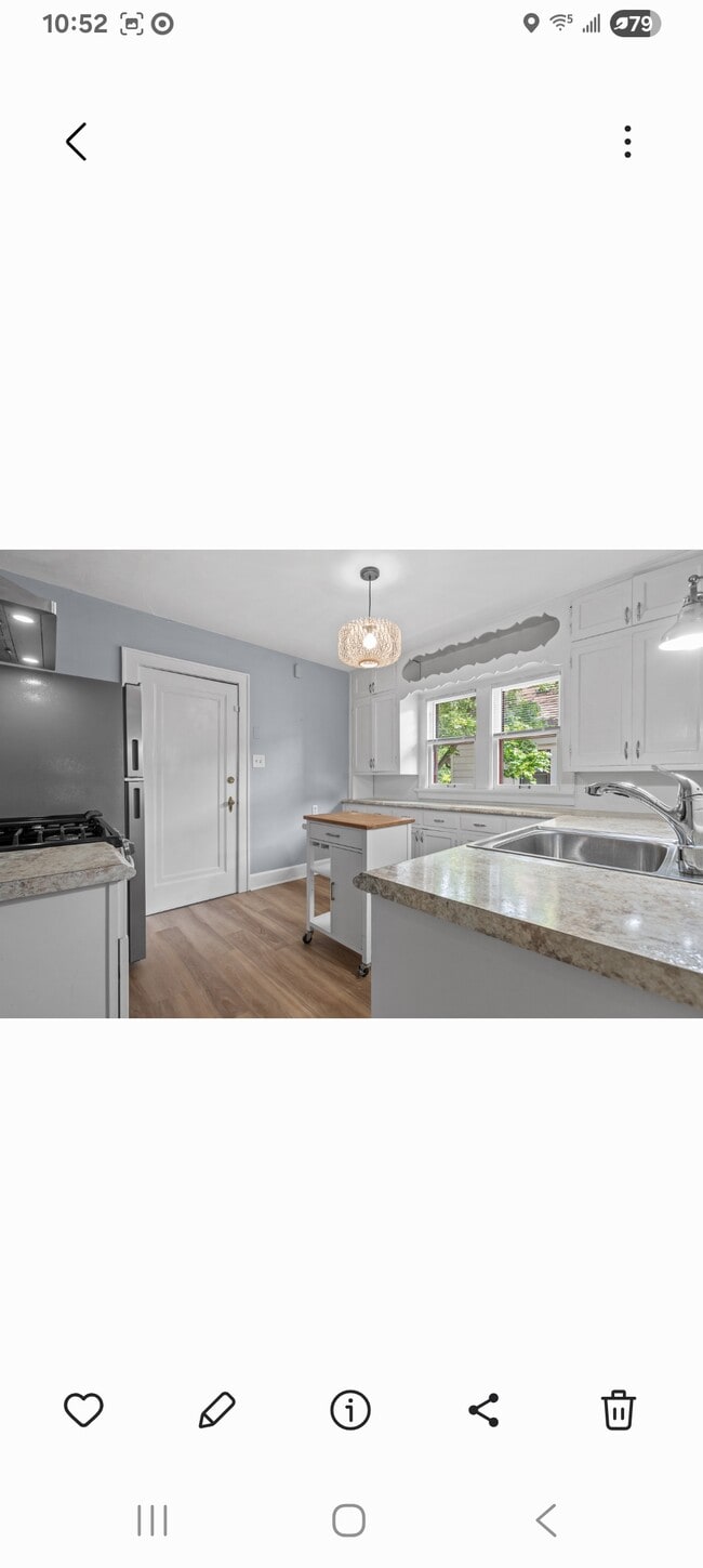 Kitchen with new flooring - 6032 W Wells St