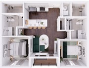 Midpoint West - 2A-ADA Floorplan