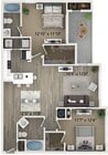 Two Bedroom Floor Plan