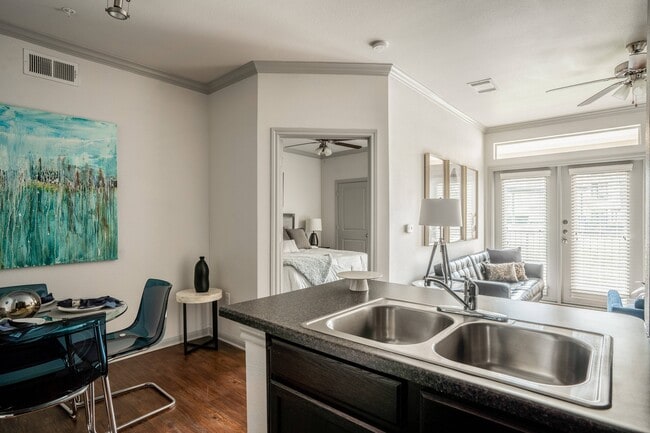 Chef-inspired kitchens with kitchen islands in select residences