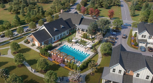 Piscina con cabañas privadas - The Lumen Apartments of West Lafayette