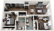 Signature 1909 2x2 Frisco C Floor Plan