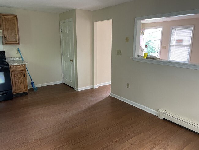 Looking into Kitchen/livingroom from back door