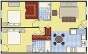 2BR/2BA