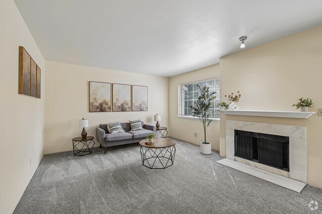 2BR, 2BA - 1,100SF - Living Room