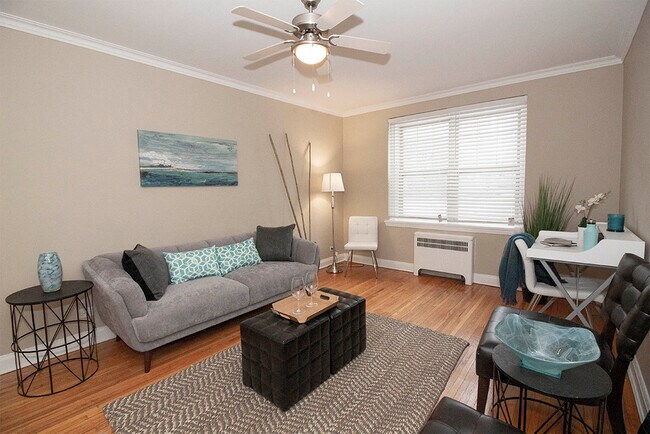 1BDR - Living Room - 250 Broadway Apartment