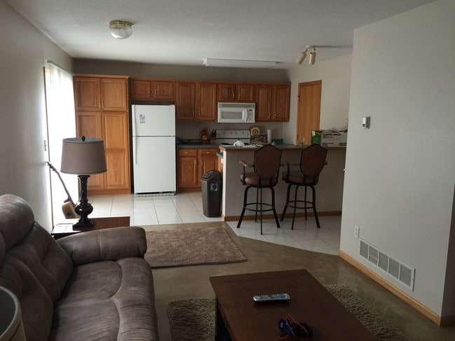 Living Area/Kitchen/Eating Counter
