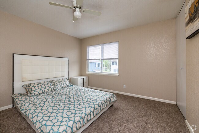 2BR, 1.5BA - 765SF - 1st Bedroom